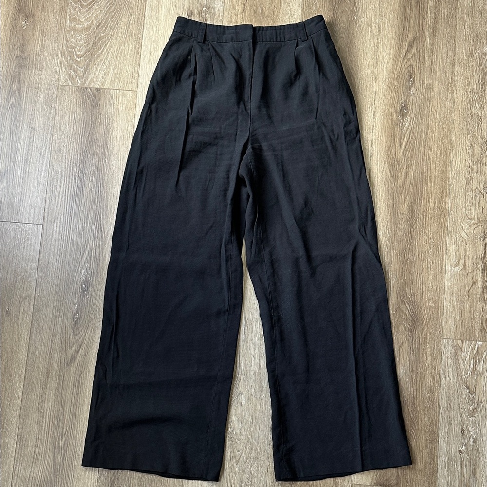 Black Wide-Leg Trousers